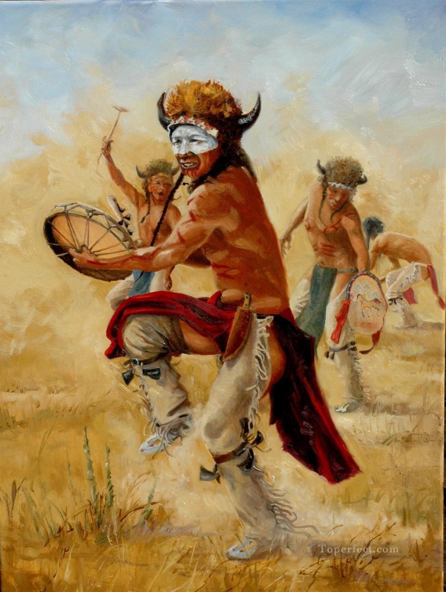 Ureinwohner Amerikas Indianer 68 Ölgemälde